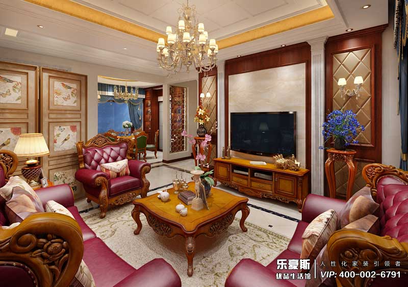 碧桂園240平米歐式風(fēng)格裝修效果圖