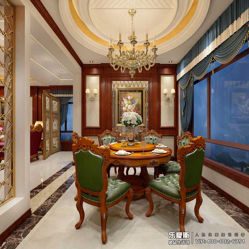 碧桂園240平米歐式風(fēng)格裝修效果圖
