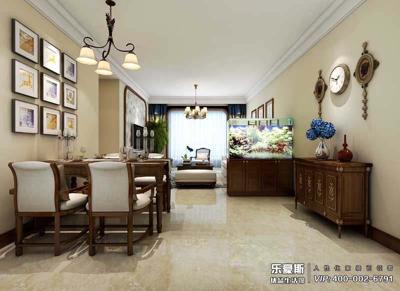 潤德天悅城美式風格裝修效果圖