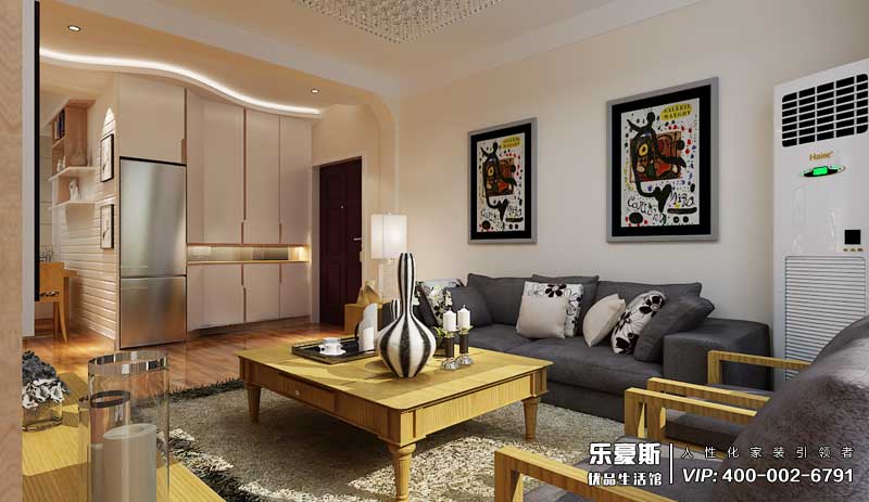 紫金藍灣現(xiàn)代簡約風格裝修效果圖