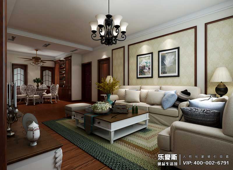 恒潤時(shí)代廣場美式風(fēng)格裝修效果圖