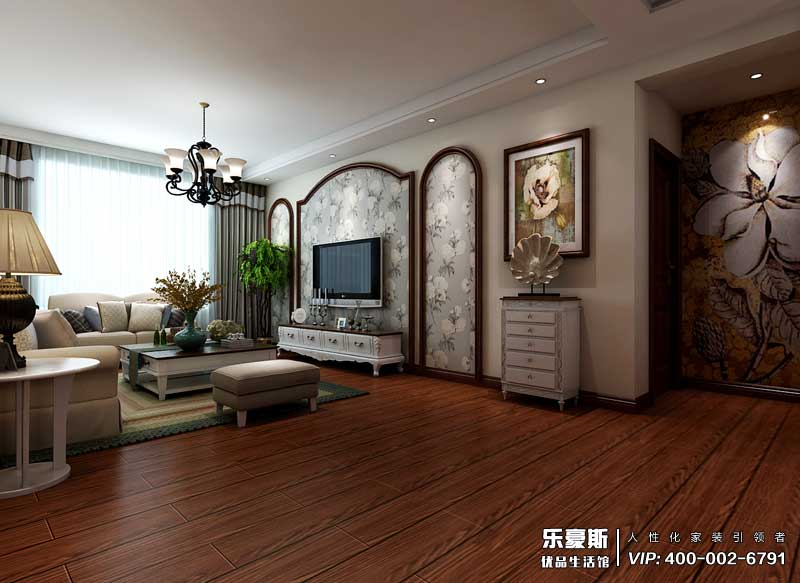 恒潤時(shí)代廣場美式風(fēng)格裝修效果圖