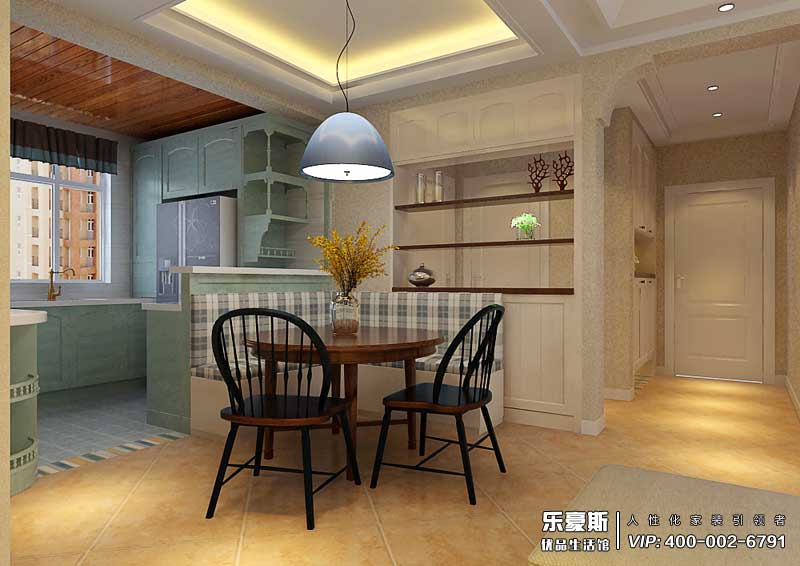 旅投福美十號(hào)院三室兩廳簡(jiǎn)歐風(fēng)格裝修效果圖