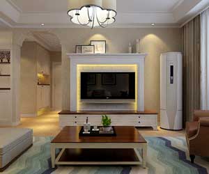 旅投福美十號(hào)院三室兩廳簡歐風(fēng)格裝修效果圖