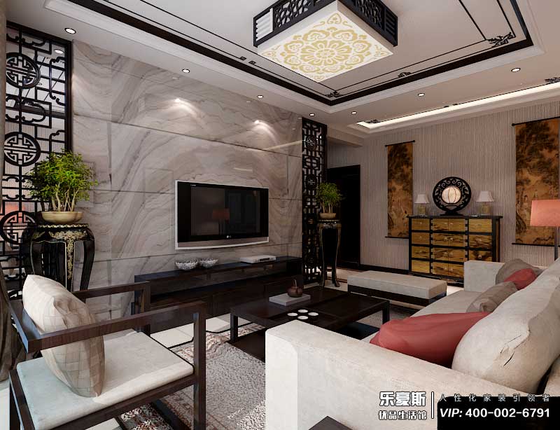 阿爾卡地亞榮盛城現(xiàn)代中式風(fēng)格裝修效果圖