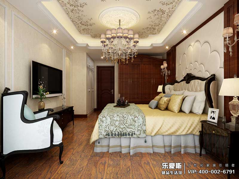 泰豐觀湖160平米美式風(fēng)格裝修效果圖