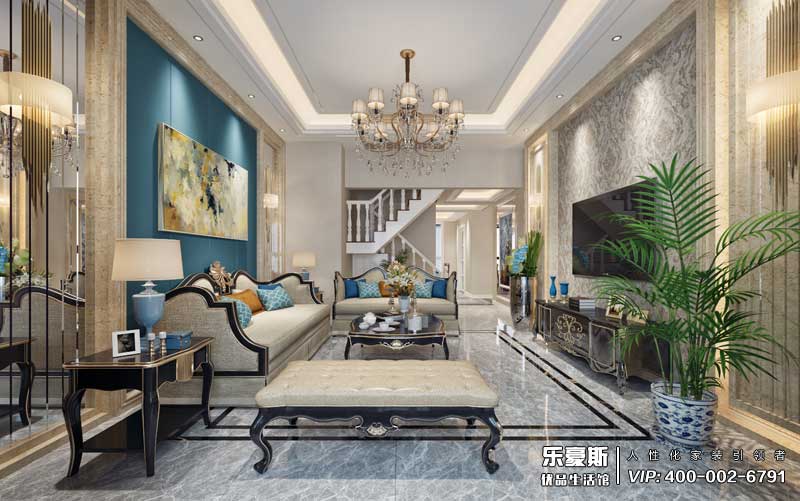 北城國際300平米歐式風(fēng)格別墅裝修效果圖