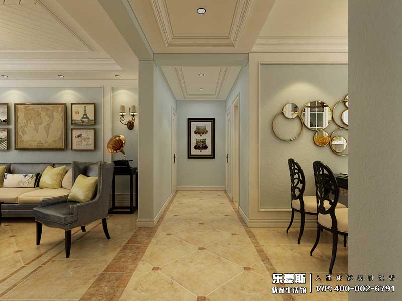 瀚唐三期美式風(fēng)格裝修效果圖