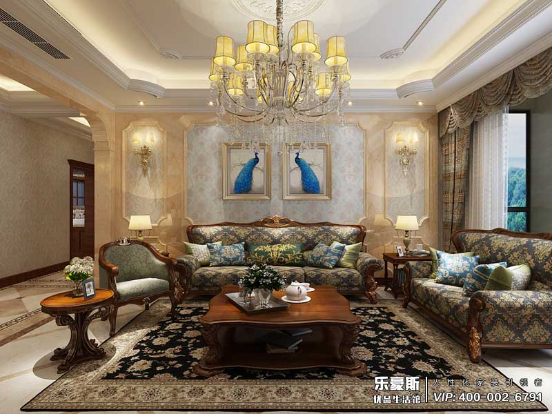 林蔭大院美式風(fēng)格裝修效果圖