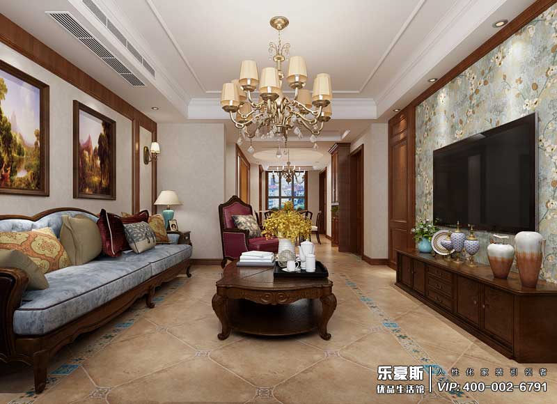 瀚唐三期美式風(fēng)格裝修效果圖