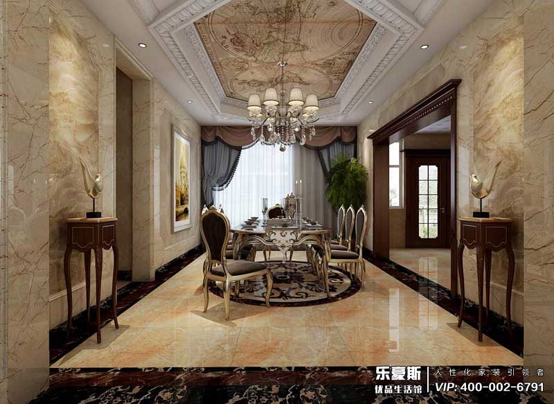 天山九峯175平米港式風(fēng)格裝修效果圖