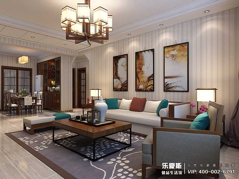 想象國(guó)際新中式風(fēng)格裝修效果圖