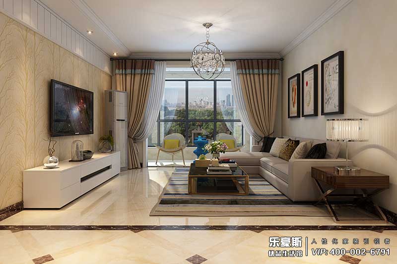 國仕山139平米三室兩廳現(xiàn)代風格裝修效果圖