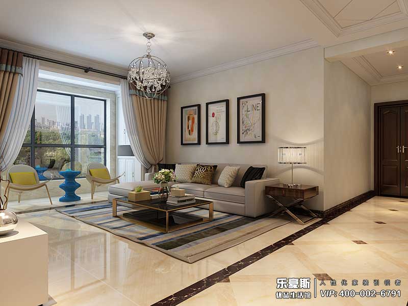 國仕山139平米三室兩廳現(xiàn)代風格裝修效果圖