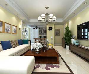 林蔭大院裝修效果圖，簡歐風(fēng)格的溫馨大氣