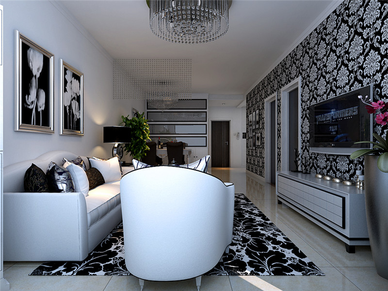 萬(wàn)達(dá)/兩室兩廳/90㎡/現(xiàn)代簡(jiǎn)約