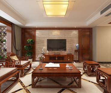 瀚唐小區(qū)/200㎡/中式風(fēng)格