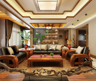 七十九號院小區(qū)148平米三室兩廳新中風(fēng)格