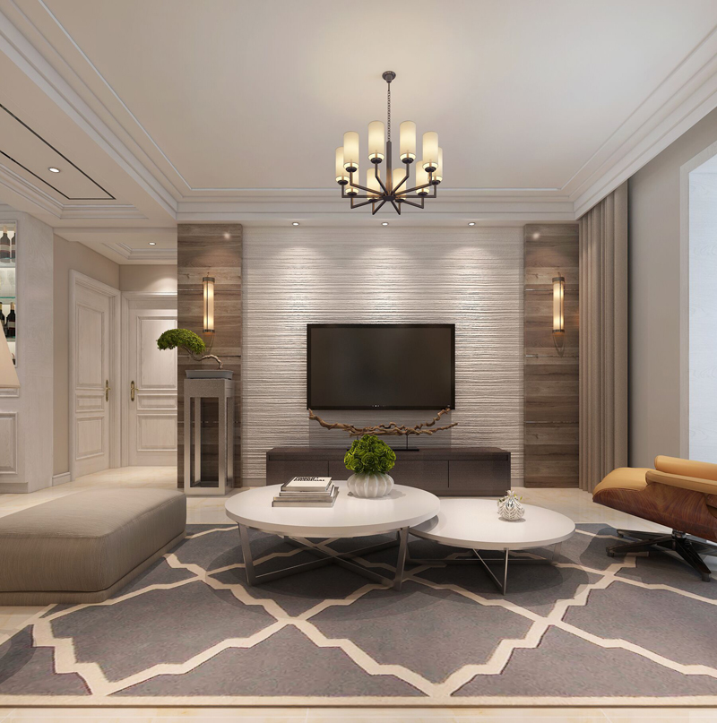 眾美綠都113平米三室兩廳現(xiàn)代簡約