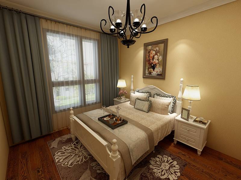 啟銳園127平米三室兩廳簡(jiǎn)歐風(fēng)格