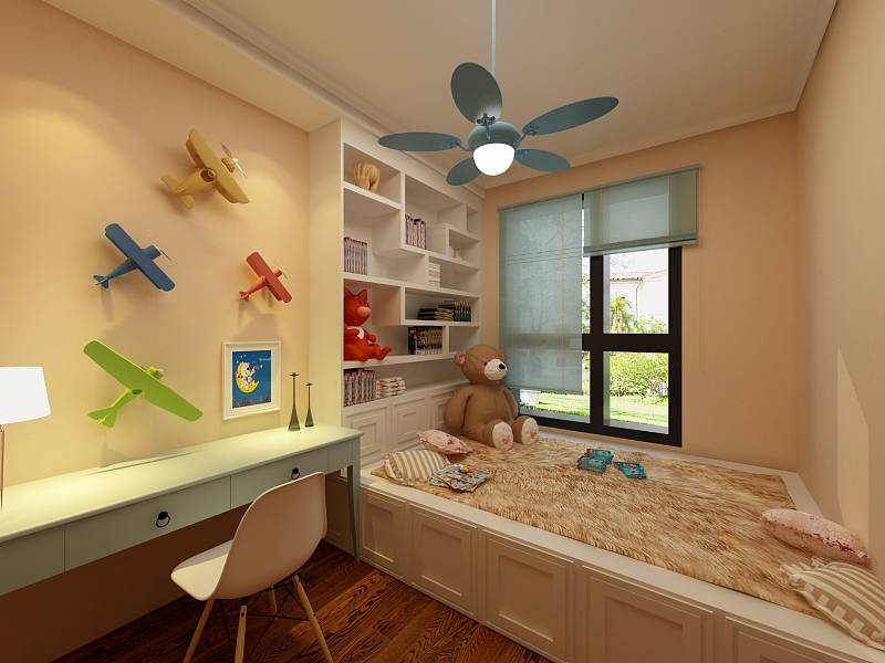 啟銳園127平米三室兩廳簡(jiǎn)歐風(fēng)格