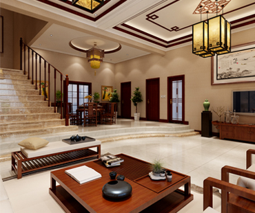 墅洋居禮別墅面積360㎡中式裝修