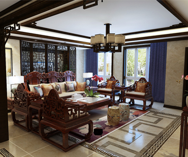 正定墅洋居禮別墅360㎡中式