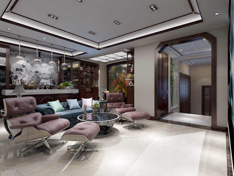 原河名墅400平米別墅新中式風(fēng)格