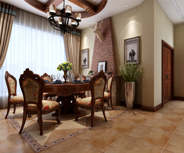 碧桂園245平米別墅美式風格裝修案例