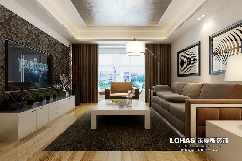 上東花園三室兩廳139㎡現(xiàn)代風格