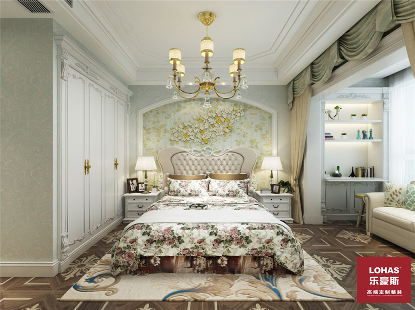 秦皇半島200平美式風(fēng)格裝修案例