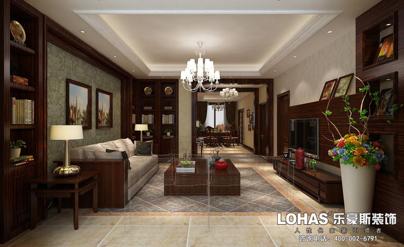 天下錦城四室兩廳200平新中式風(fēng)格