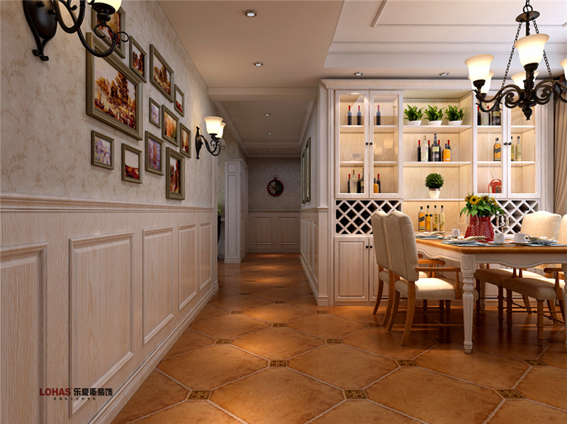 歐景園150平三室兩廳美式風(fēng)格裝修效果圖