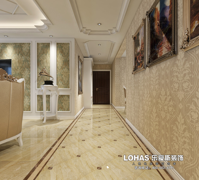 龍溪城138平米三室歐式