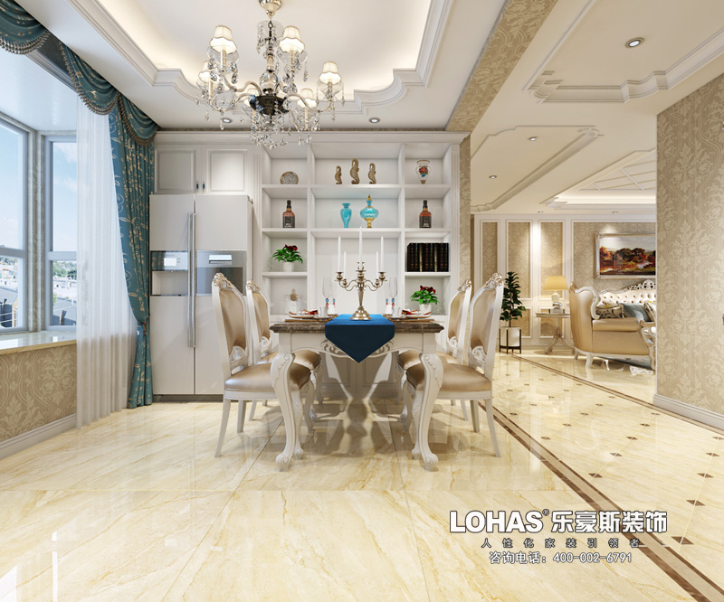 龍溪城138平米三室歐式