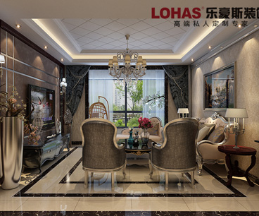 東勝紫御府220㎡4室2廳歐式風格裝修效果圖