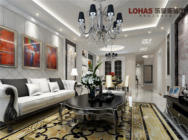 紫閣小區(qū)三室兩廳歐式裝修效果圖