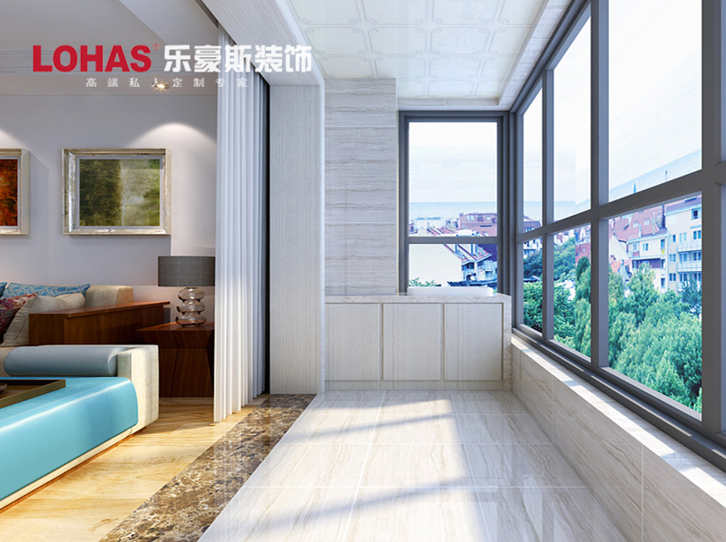 泰豐觀湖92平兩室兩廳現(xiàn)代簡約裝修效果圖