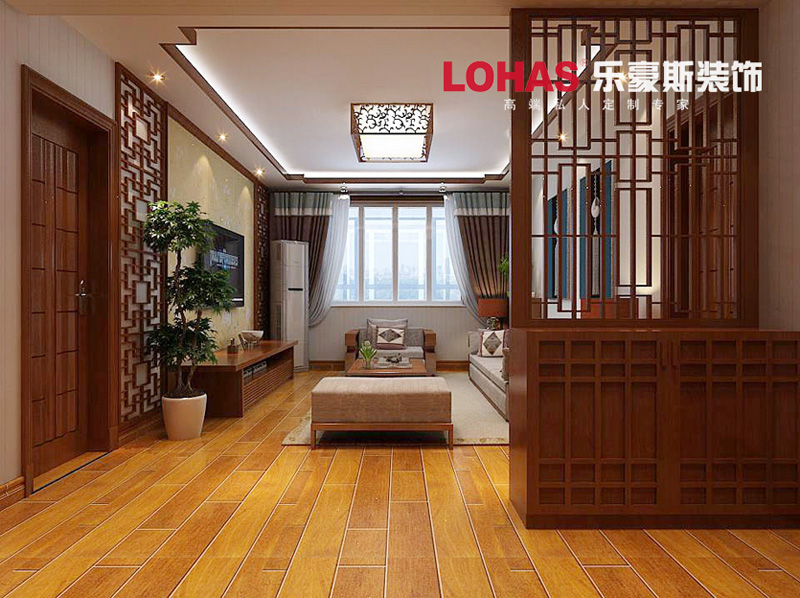 電業(yè)宿舍92平兩室兩廳簡中風格裝修效果圖