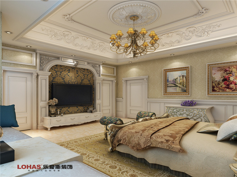 原河名墅400平別墅裝修案例效果圖