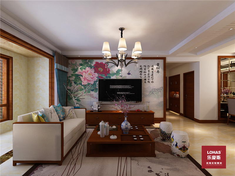 保利花園123平現(xiàn)代中式