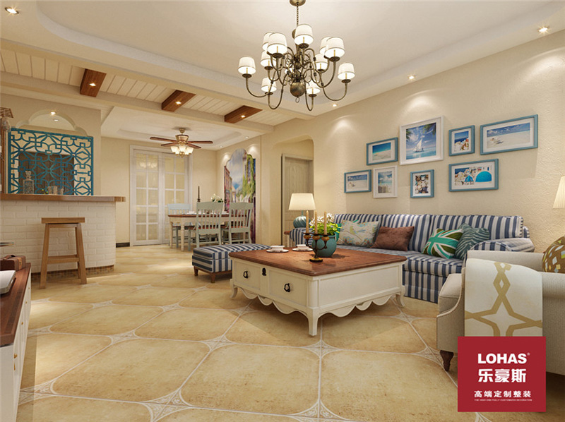 雍和曼城120平地中海風(fēng)格