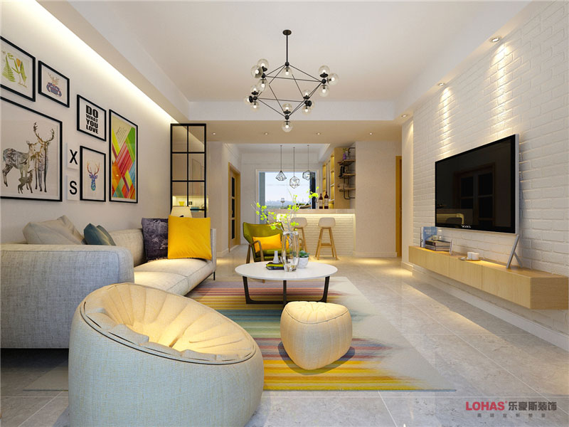 潤德天悅城118平米三室兩廳北歐風(fēng)格 潤德天悅城118平米三室兩廳北歐風(fēng)格