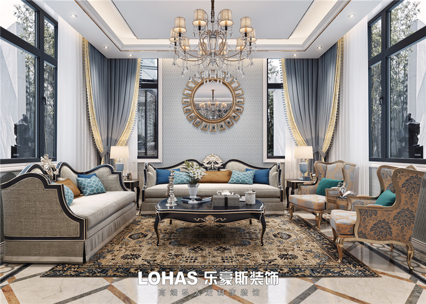 平山自建房350平新古典效果圖