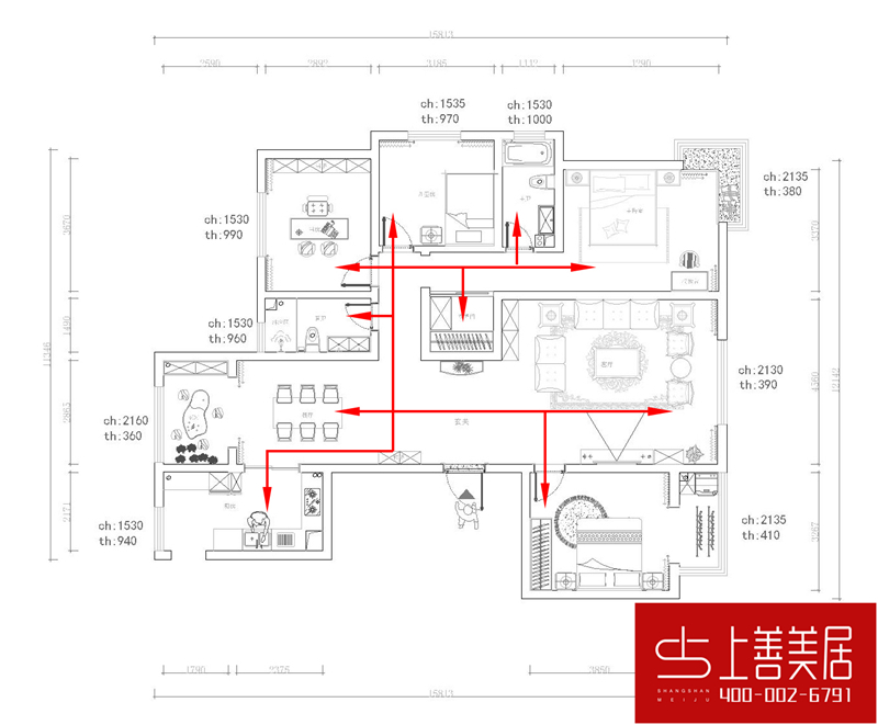 綠朗時(shí)光170平四室兩廳簡歐風(fēng)格裝修效果圖 綠朗時(shí)光170平四室兩廳簡歐風(fēng)格裝修效果圖