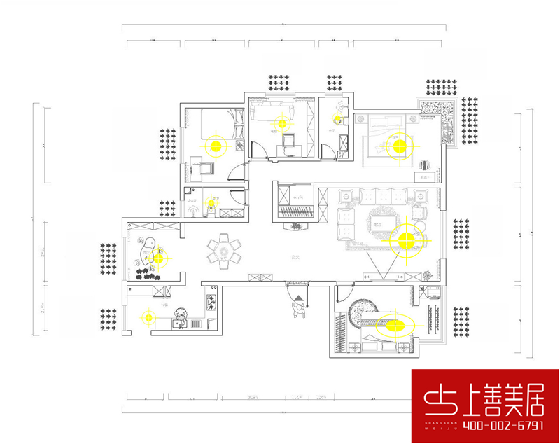 綠朗時(shí)光170平四室兩廳簡歐風(fēng)格裝修效果圖 綠朗時(shí)光170平四室兩廳簡歐風(fēng)格裝修效果圖