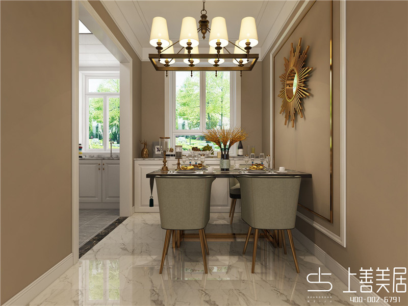 林蔭大院128平三室兩廳歐式裝修效果圖