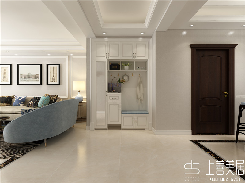 上東一號(hào)125平三室兩廳歐式裝修效果圖