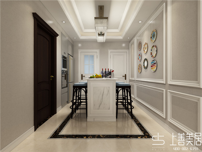 上東一號(hào)125平三室兩廳歐式裝修效果圖