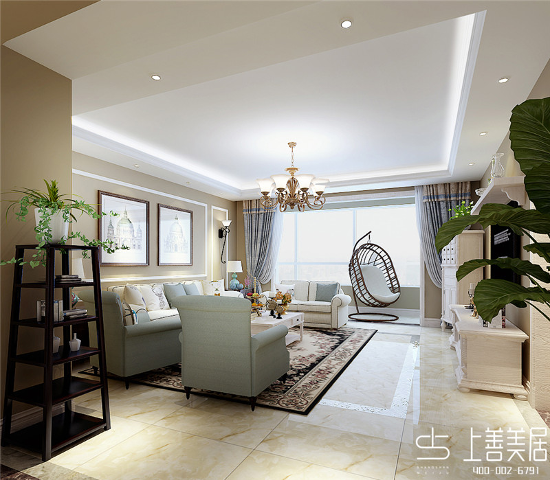 天山熙湖瀾岸/150平/美式風(fēng)格